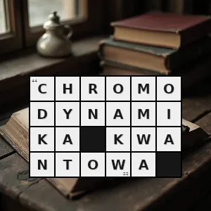 Hasło krzyżówkowe oddziaływanie podstawowe - chromodynamika kwantowa – rozwiązanie, synonimy, podpowiedzi i definicje krzyżówkowe